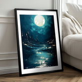 Zidni poster s EXTRA efektom - Moonlit Waves | različite dimenzije