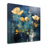 Bezvremenska elegancija na platnu Zlatni pejzaž u plavim tonovima | različite dimenzije