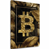 Slika na platnu Zlatni BITCOIN - Moderni kriptomotiv - slika 2