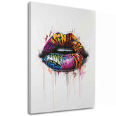 Slika GRAFFITI LIPS | Talijansko platno - slika 2