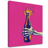 BURNING BOTTLE | Talijansko platno - slika 2