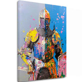 Slika GRAFFITI KNIGHT | Talijansko platno - slika 2