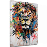 Slika GRAFFITI LION | Talijansko platno - slika 2