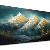 Moderni zidni dekor Horizont zlatne harmonije - PREMIUM ART - slika 2