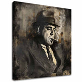 Slika AL CAPONE - Dim i snaga | dovršeno rukom umjetnika - slika 2