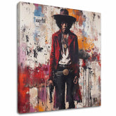 Slika JIMI HENDRIX - Divlji zapad u akrilu | dokončené rukou umelca - slika 2