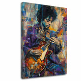 Slika JIMI HENDRIX - Guitar on Fire | dovršeno rukom umjetnika - slika 2