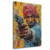 Slika TUPAC SHAKUR - Rap gangster | dovršeno rukom umjetnika - slika 2