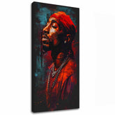Slika TUPAC SHAKUR - Ikona iza mikrofona | dovršeno rukom umjetnika - slika 2