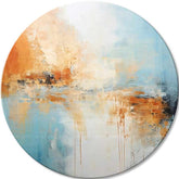 Okrugle slike akrilom Abstract morning | različite dimenzije