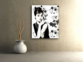 Ručno oslikana POP ART slika AUDREY HEPBURN - slika 2