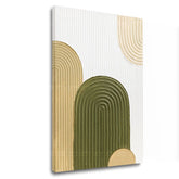 Naslikana slika sa strukturom - Sunčan dan u planinama | različite dimenzije