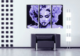 Ručno oslikana POP Art slika MADONNA slika od 3 dijela 0002 ma