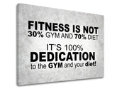 Motivacijska zidna umjetnost Fitness nije - slika 5