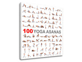 Motivacijska zidna slika 100 joga asana - slika 5