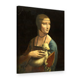 Slika na platnu Dama s hermelinom – Leonardo da Vinci, 3D prikaz