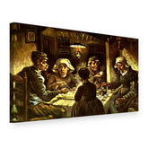 Slika na platnu Krumpirojedi – Vincent van Gogh, 3D prikaz