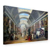 Slika na platnu Projekt Velike galerije Louvrea – Hubert Robert, 3D prikaz