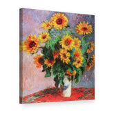Slika na platnu Suncokreti – Claude Monet, 3D prikaz