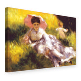 Slika na platnu Žena sa suncobranom – Pierre-Auguste Renoir, 3D prikaz