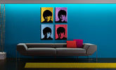 Ručno oslikana POP Art slika BEATLES 4 dijela bea6