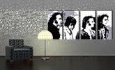 Ručno oslikana POP Art slika Beatlesi od 4 dijela bea5