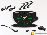 Zidni sat Green Satin Cup NH039