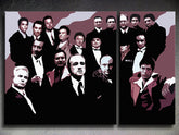 Ručno oslikana POP Art slika Obitelj MAFIJA od 2 dijela obitelji
