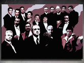 Ručno oslikana POP Art slika Obitelj mafije 1 komad obitelj2