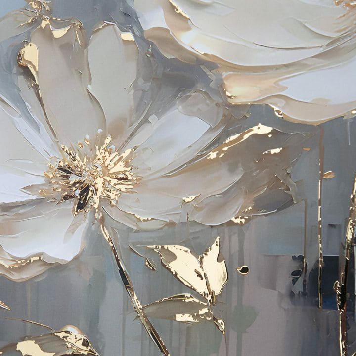 Zidni plakat s EXTRA efektom - Zlatne latice | različite dimenzije