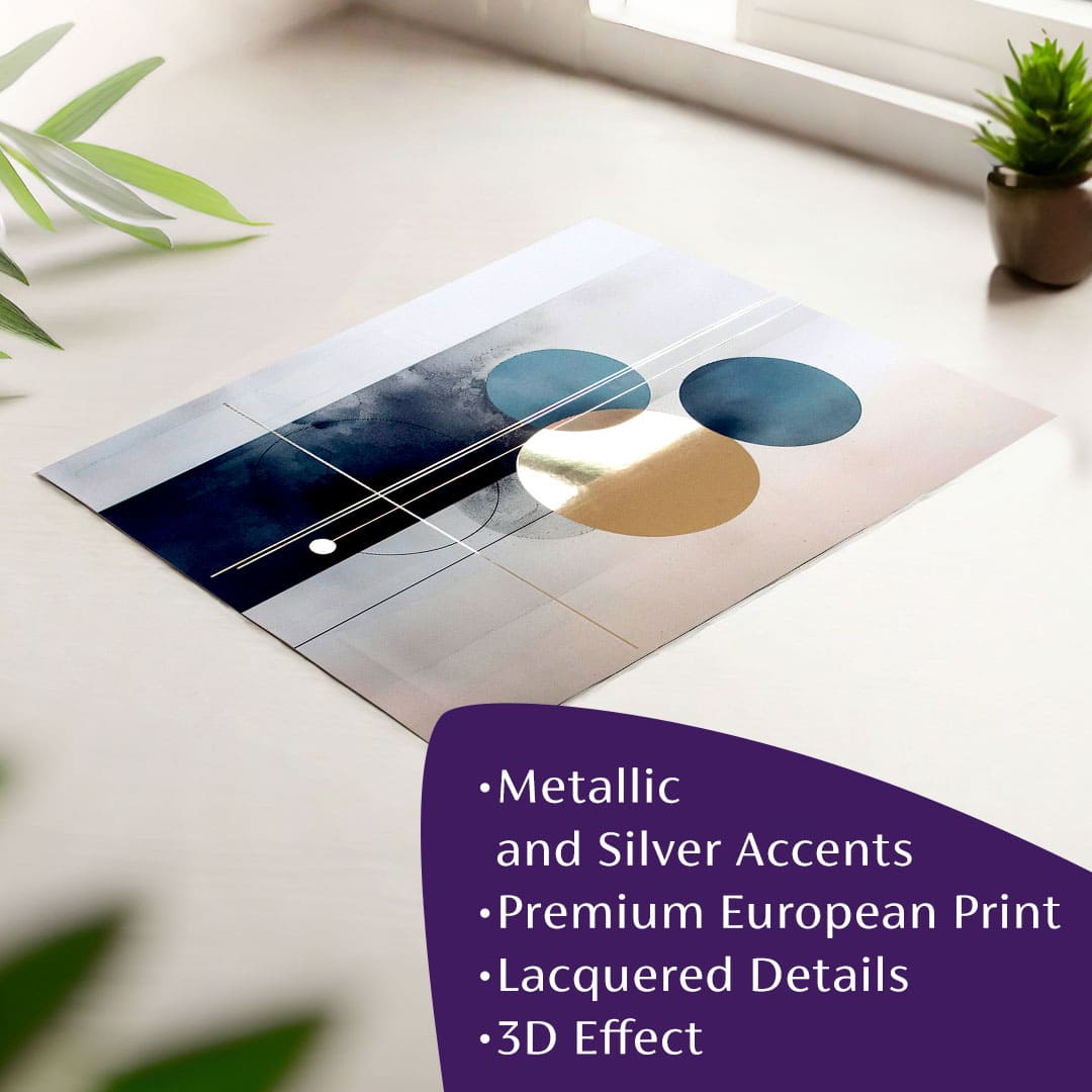 Zidni poster s EXTRA efektom - Skandinavski oblici | različite dimenzije