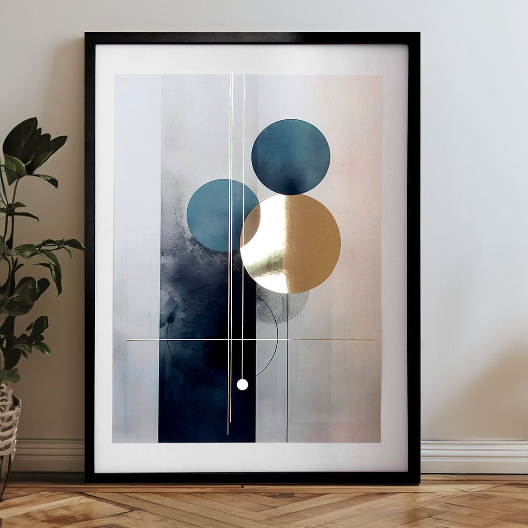 Zidni poster s EXTRA efektom - Skandinavski oblici | različite dimenzije