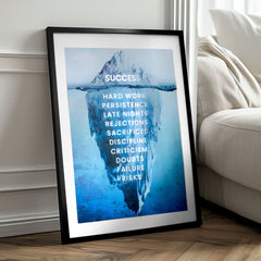 Zidni plakat s EXTRA efektom - Iceberg of Success | različite dimenzije