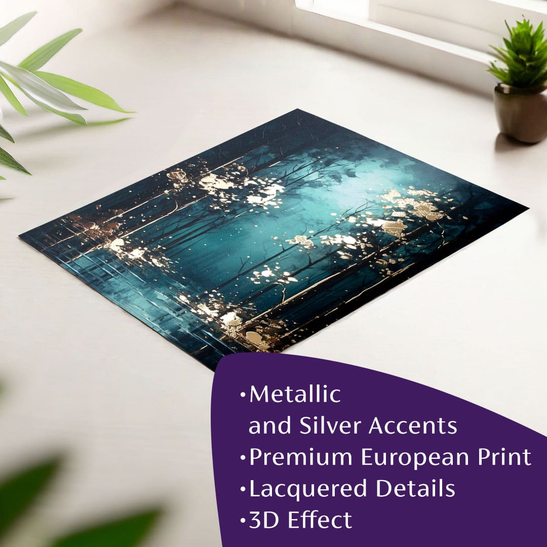 Zidni plakat s EXTRA efektom - Mystic Trees - slika 2