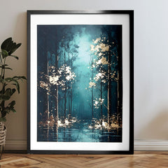 Zidni plakat s EXTRA efektom - Mystic Trees