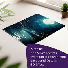 Zidni poster s EXTRA efektom - Moonlit Waves | različite dimenzije