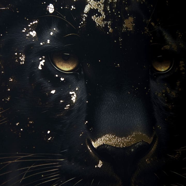 Zidni plakat s EXTRA efektom - Zlatna pantera | različite dimenzije