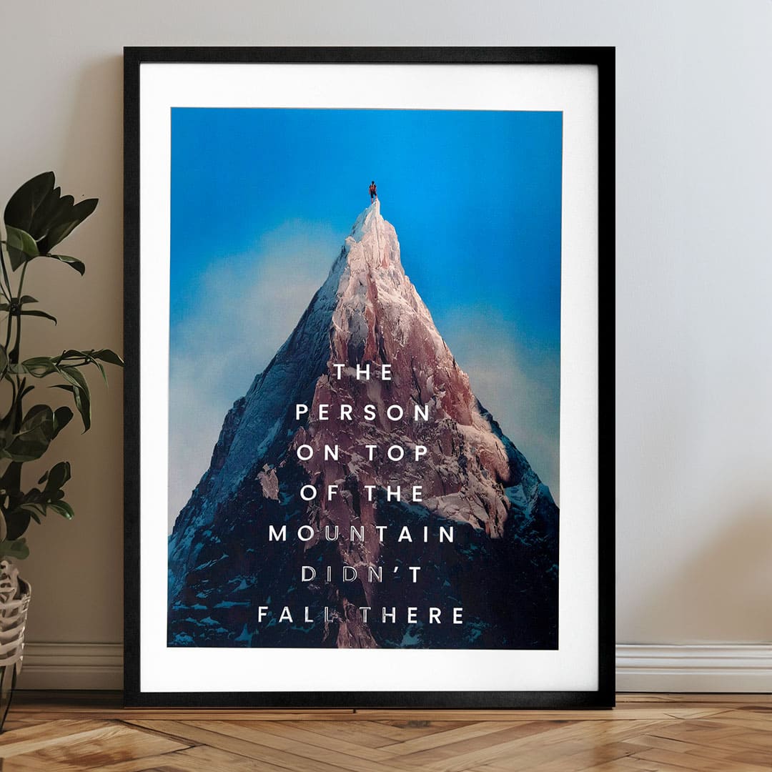 Zidni plakat s EXTRA efektom - Peak Motivation | različite dimenzije