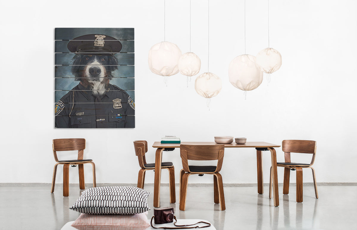 Slika na drvetu Pet Portrait Rex – 50x50 cm | različiti dizajni