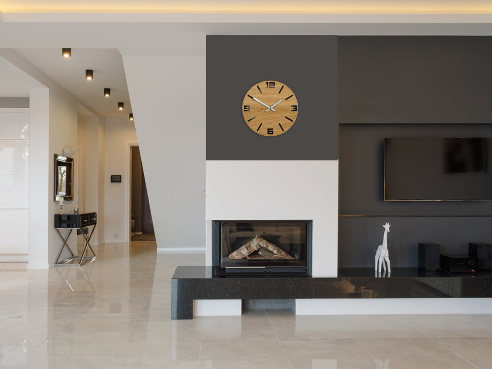 Drveni zidni sat ARABIC crni