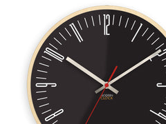 Moderni zidni sat PIANO crni