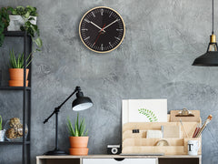 Moderni zidni sat PIANO crni