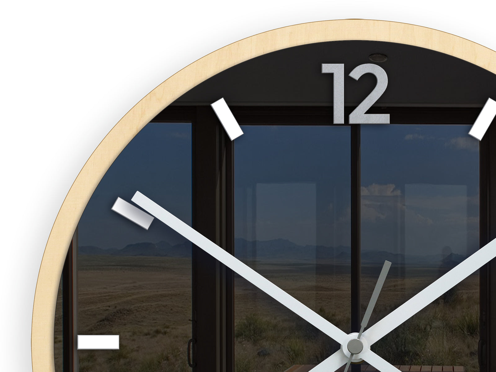 Moderni zidni sat GRAFIT Grey