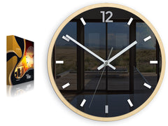 Moderni zidni sat GRAFIT Grey