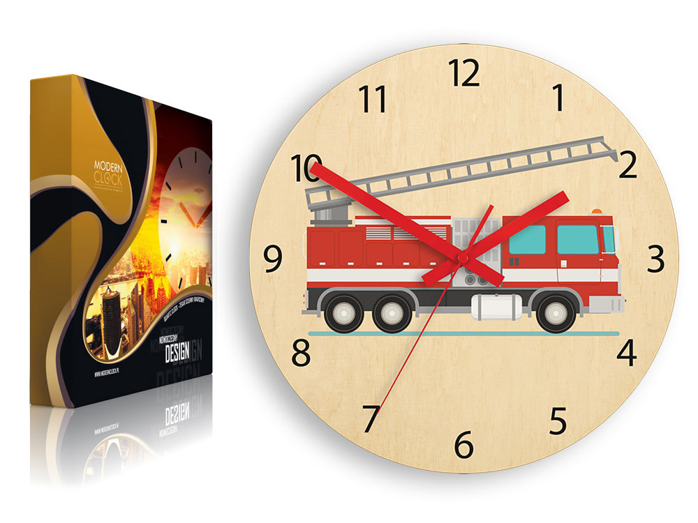 Dječji zidni sat Vatrogasno vozilo