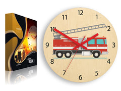 Dječji zidni sat Vatrogasno vozilo