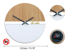 Moderan zidni sat sa ogledalom