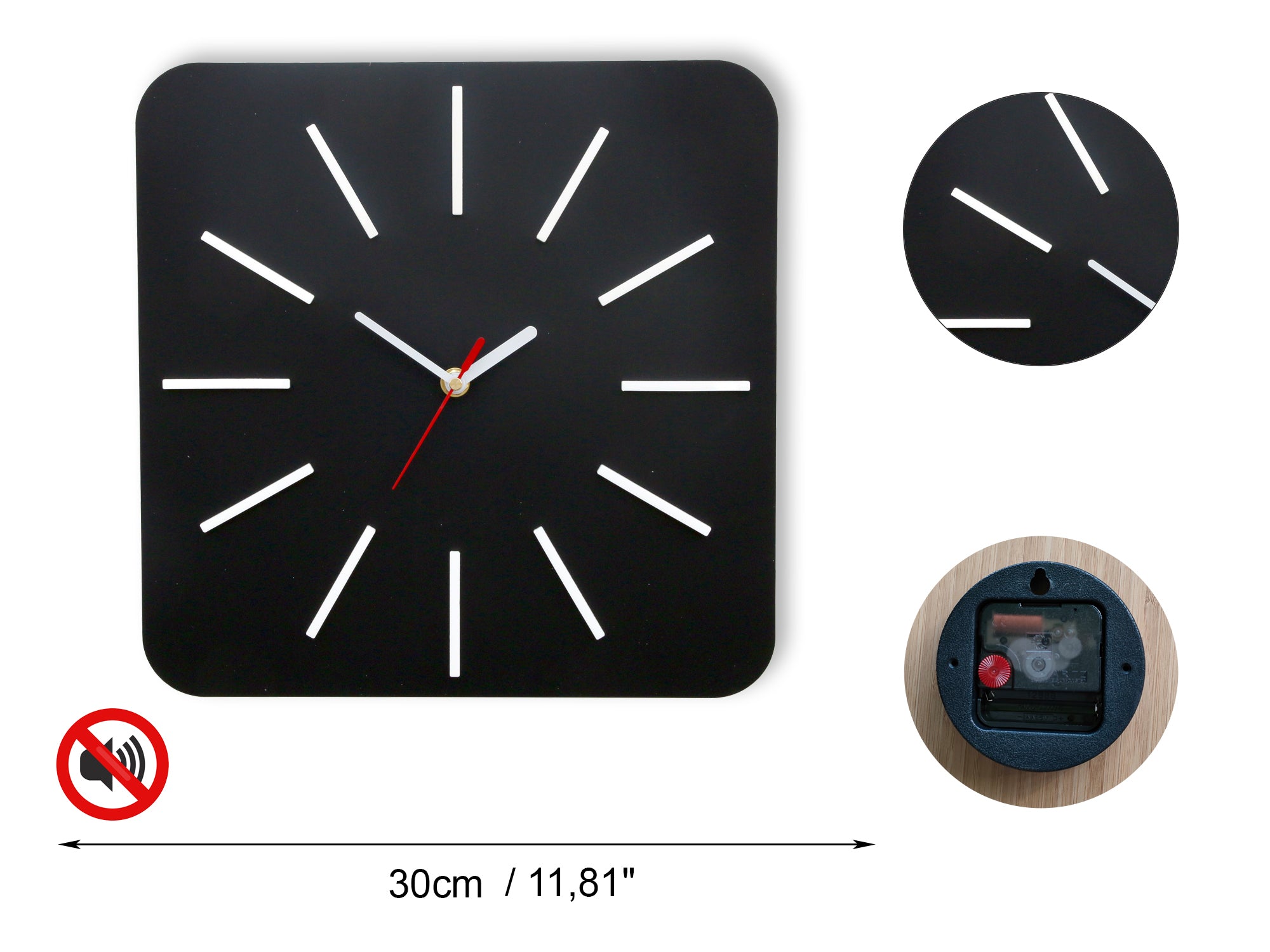 Moderni zidni sat HYPNOTIC