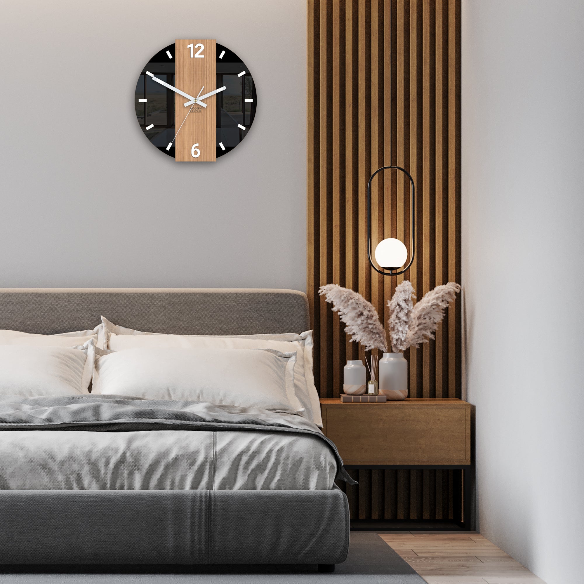 Moderni zidni sat PRIMO Okrugli