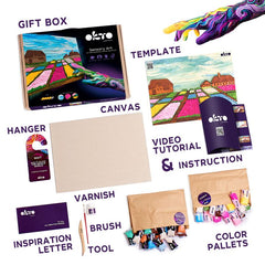 OKTO Kreativni 3D set Cvjetne gredice u Nizozemskoj 30 x 40 cm